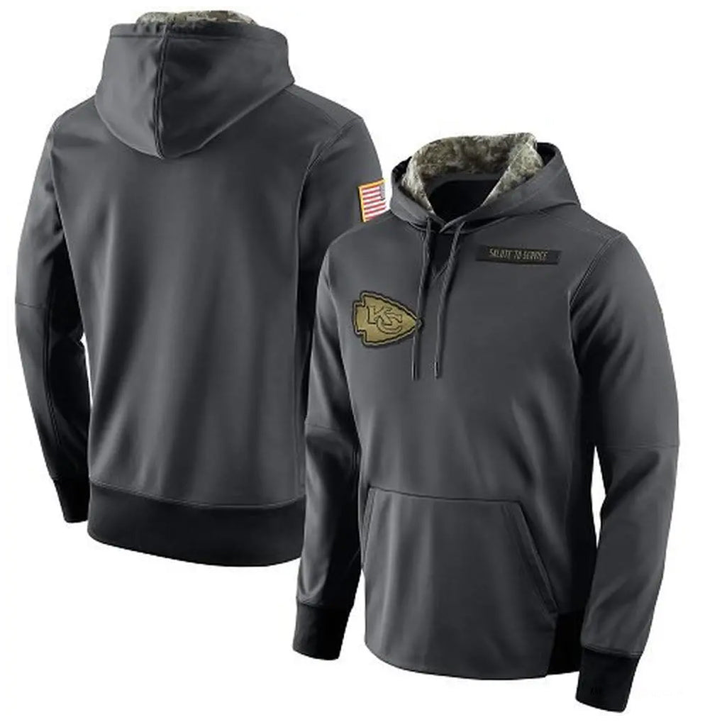 KC.Chiefs ## Chiefs Blank Player Gray Salute to Service Hoodies Limited Game Odoa Stitched Jerseys