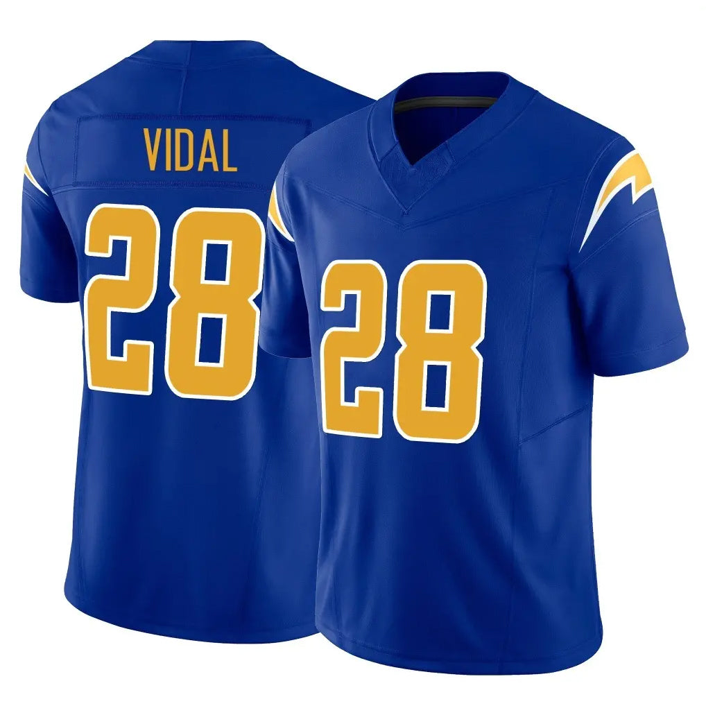 LA.Chargers #28 Kimani Vidal Player Royal Limited Vapor F.U.S.E. Home Game Odoa Stitched Jerseys