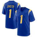 LA.Chargers #1 Quentin Johnston Player Royal Home Game Odoa Stitched Jerseys