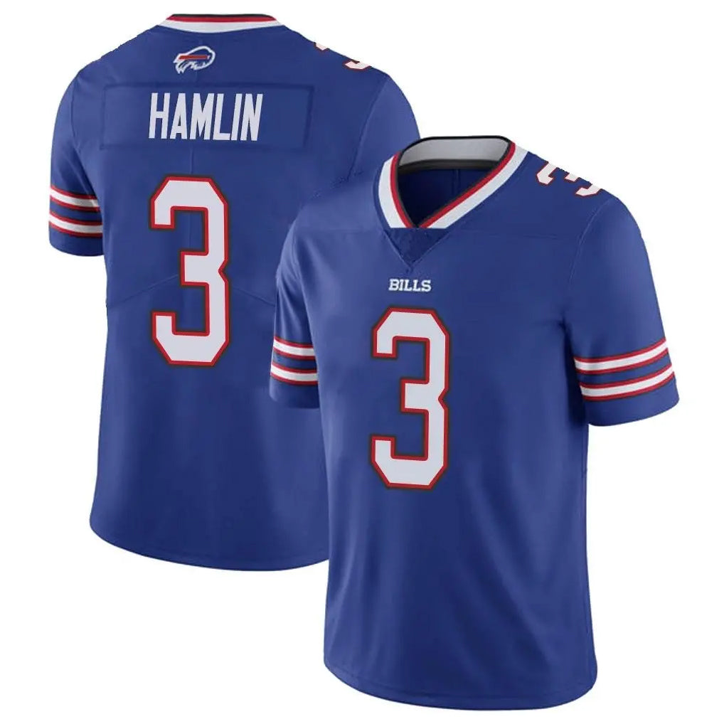 B.Bills #3 Damar Hamlin Player Royal Vapor Untouchable Limited Odoa Stitched Jerseys
