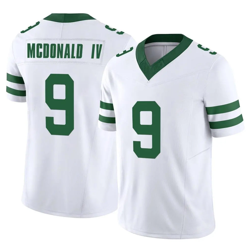 NY.Jets #9 Will McDonald IV Player White Legacy Limited Vapor F.U.S.E. Home Game Odoa Stitched Jerseys