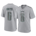 P.Eagles #6 DeVonta Smith Player Gray Atmosphere Fashion Home Game Odoa Stitched Jerseys