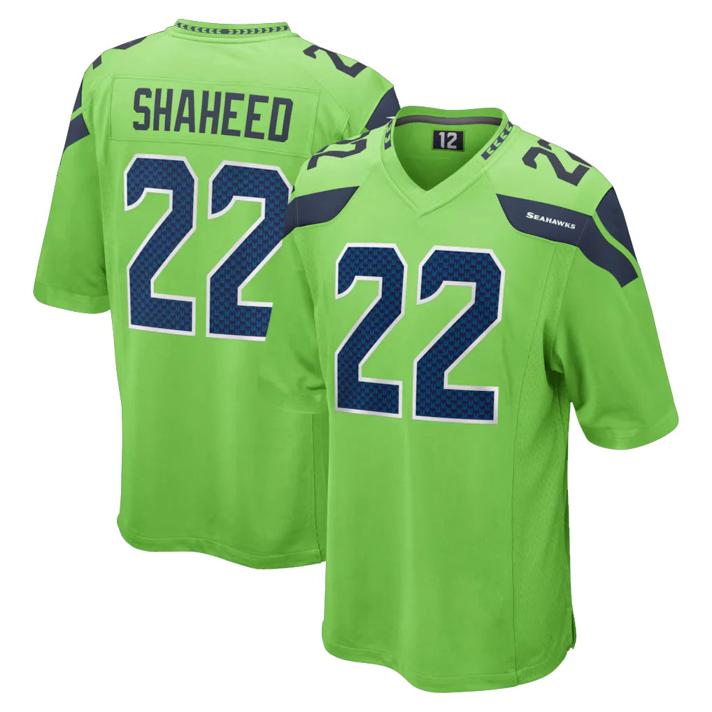 S.Seahawks #22 Rashid Shaheed Player Green Home Game Odoa Stitched Jerseys