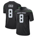 NY.Jets #8 Andre Cisco Player Stealth Black Home Game Odoa Stitched Jerseys