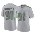 S.Seahawks #91 Byron Murphy II Player Gray Atmosphere Fashion Home Game Odoa Stitched Jerseys