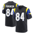 LA.Rams #84 Colby Parkinson Player Black Midnight Rivalries Collection Home Game Odoa Stitched Jerseys
