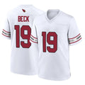 A.Cardinals #19 Carson Beck Player White Home Game Odoa Stitched Jerseys