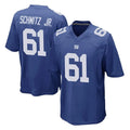 NY.Giants #61 John Michael Schmitz Jr. Player Royal Home Game Odoa Stitched Jerseys