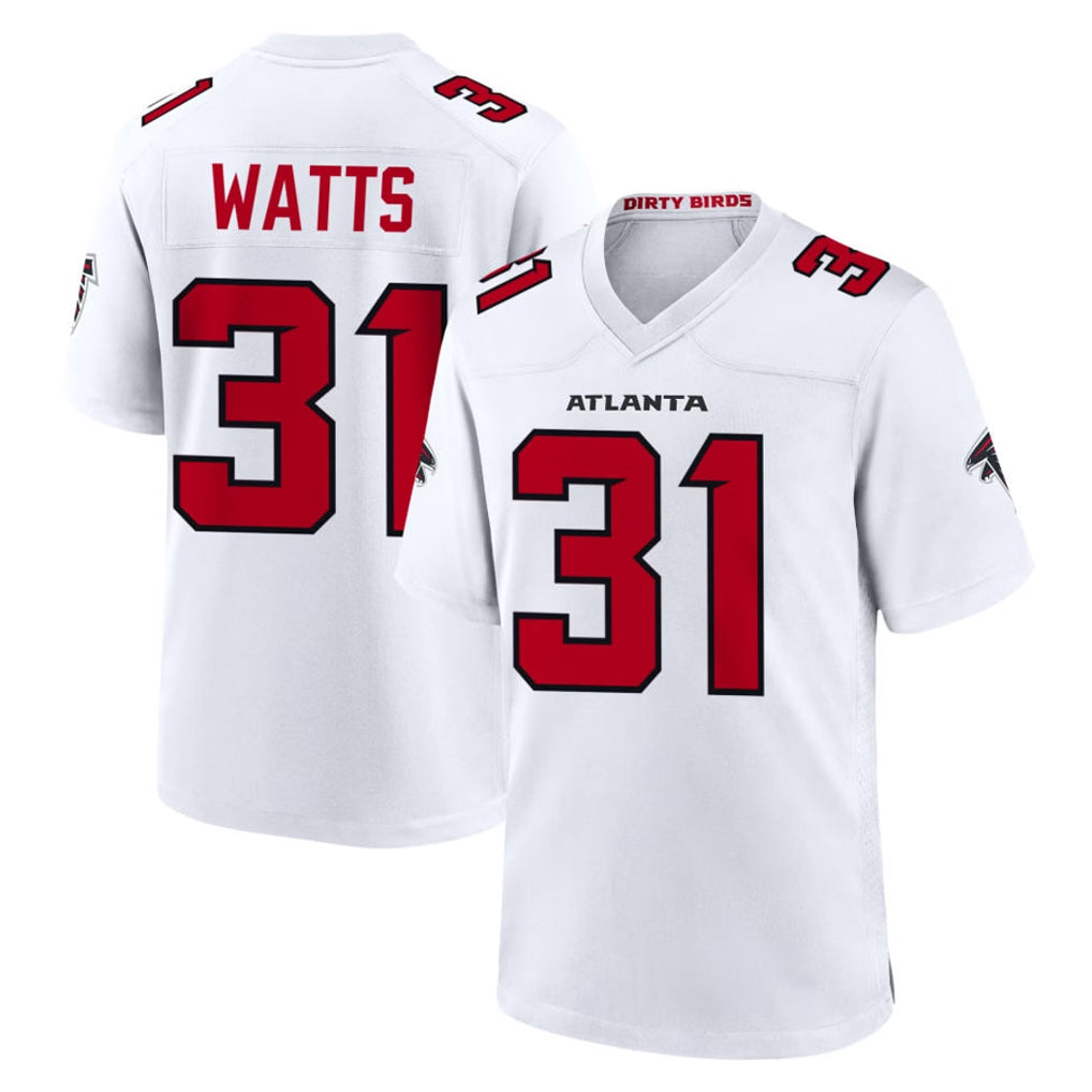 A.Falcons #31 Xavier Watts Player White Team Color Home Game Odoa Stitched Jerseys