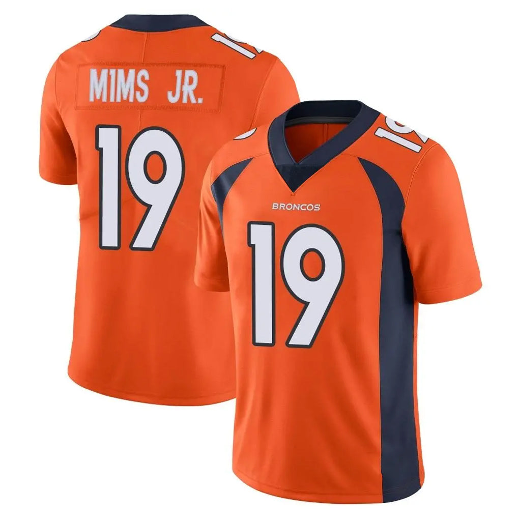 D.Broncos #19 Marvin Mims Jr. Player Orange Color Vapor Untouchable Limited Game Odoa Stitched Jerseys