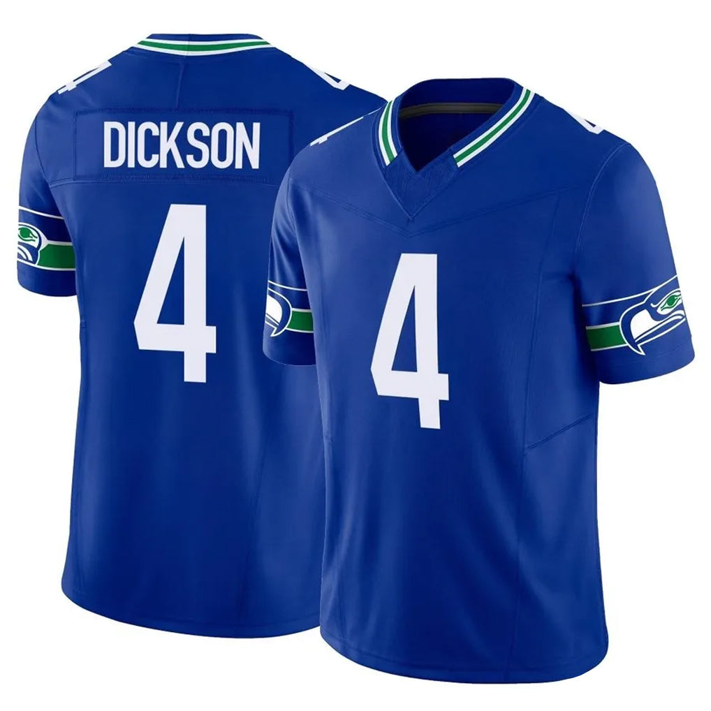 S.Seahawks #4 Michael Dickson Player Royal Limited Throwback Vapor F.U.S.E. Home Game Odoa Stitched Jerseys