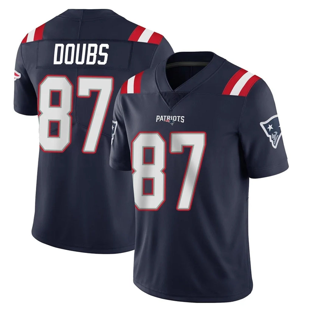 NE.Patriots #87 Romeo Doubs Player Navy Vapor Untouchable Home Game Odoa Stitched Jerseys