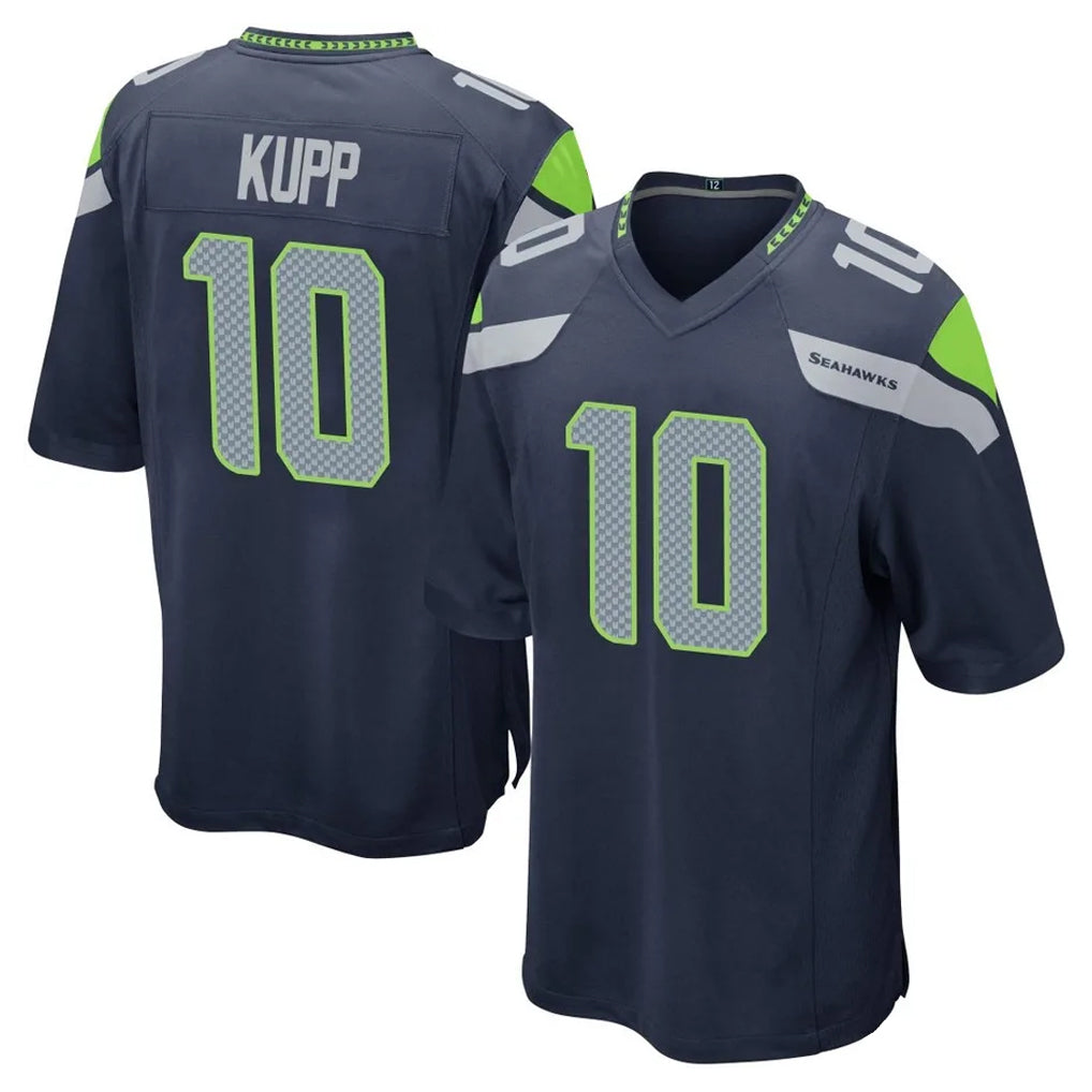 S.Seahawks #10 Cooper Kupp Player Navy Home Game Odoa Stitched Jerseys