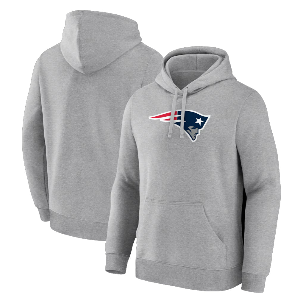 NE.Patriots ## Patriots Blank Player Gray LOGO Pullover Hoodies Home Game Odoa Stitched Jerseys
