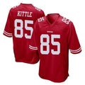SF.49ers #85 George Kittle Player Red Home Game Odoa Stitched Jerseys