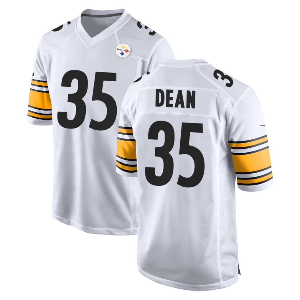 P.Steelers #35 Jamel Dean Player White Home Game Odoa Stitched Jerseys