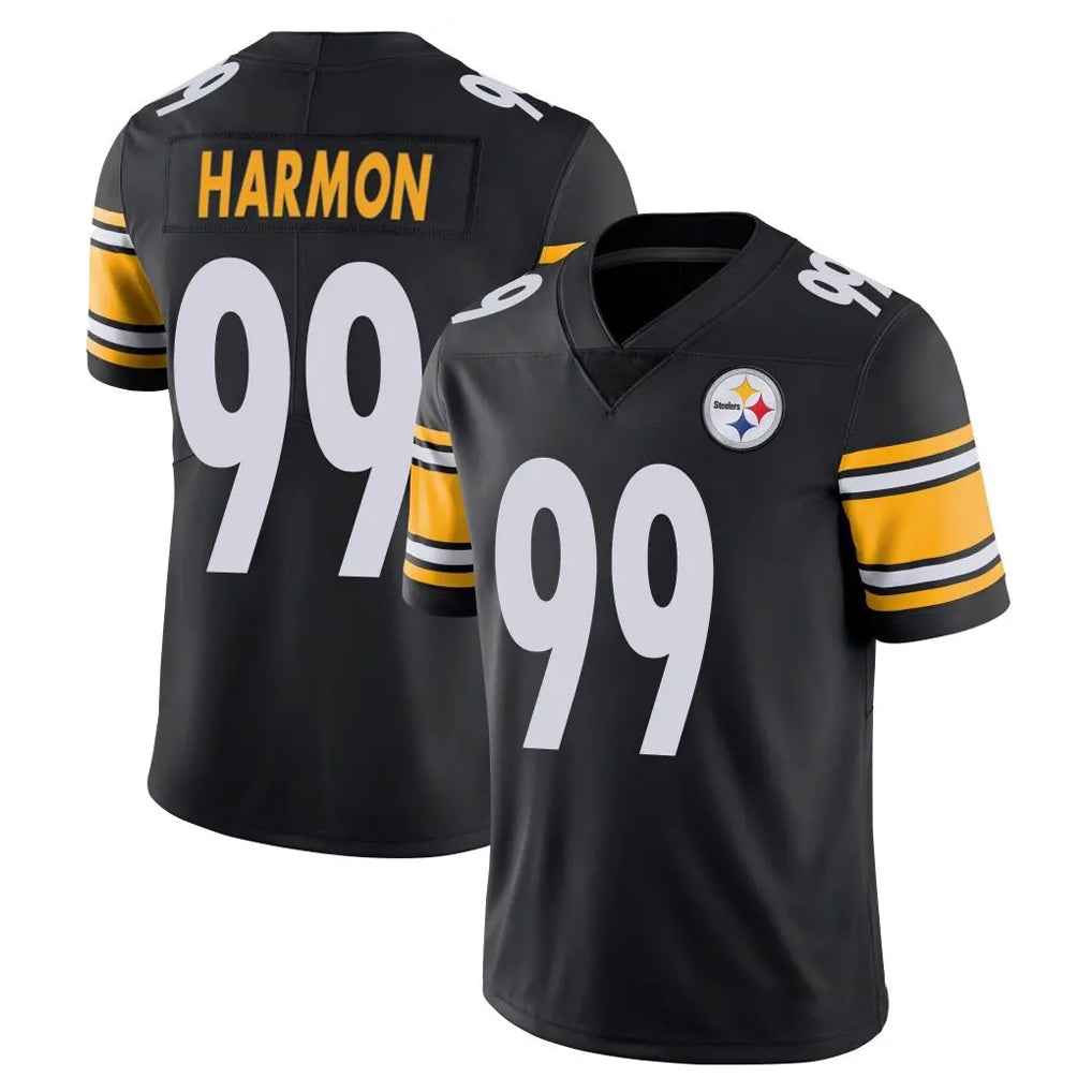 P.Steelers #99 Derrick Harmon Player Black Limited Vapor Untouchable Home Game Odoa Stitched Jerseys