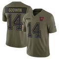 TB.Buccaneers #14 Chris Godwin Jr. Player Olive 2025 Salute To Service Limited Home Game Odoa Stitched Jerseys