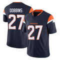 D.Broncos #27 J.K. Dobbins Player Navy Limited Vapor F.U.S.E. Home Game Odoa Stitched Jerseys