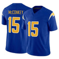 LA.Chargers #15 Ladd McConkey Player Royal Limited Vapor F.U.S.E. Home Game Odoa Stitched Jerseys