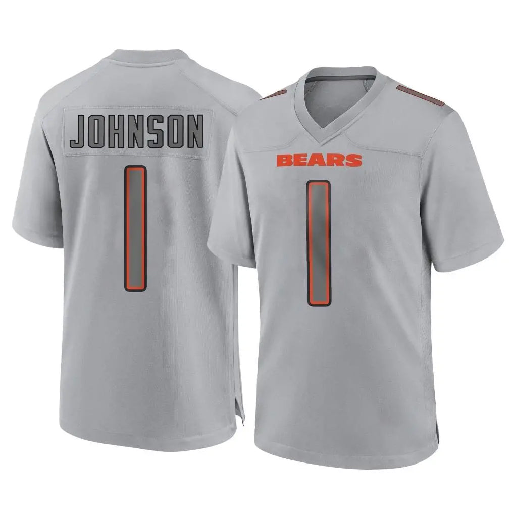 C.Bears #1 Jaylon Johnson Player Gray Atmosphere Fashion Game Odoa Stitched Jerseys