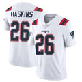 NE.Patriots #26 Hassan Haskins Player White Vapor Untouchable Home Game Odoa Stitched Jerseys
