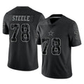 D.Cowboys #78 Terence Steele Player Black Limited Reflective Home Game Odoa Stitched Jerseys