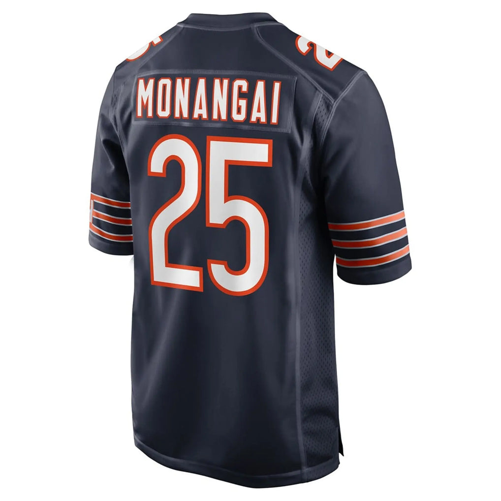 C.Bears #25 Kyle Monangai Player Navy Home Game Odoa Stitched Jerseys