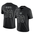TB.Buccaneers #78 Tristan Wirfs Player Black Reflective Limited Home Game Odoa Stitched Jerseys