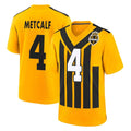 P.Steelers #4 DK Metcalf Player Gold Limited 1933 Throwback Home Game Odoa Stitched Jerseys