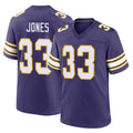 M.Vikings #33 Aaron Jones Sr. Player Purple Classic Home Game Odoa Stitched Jerseys