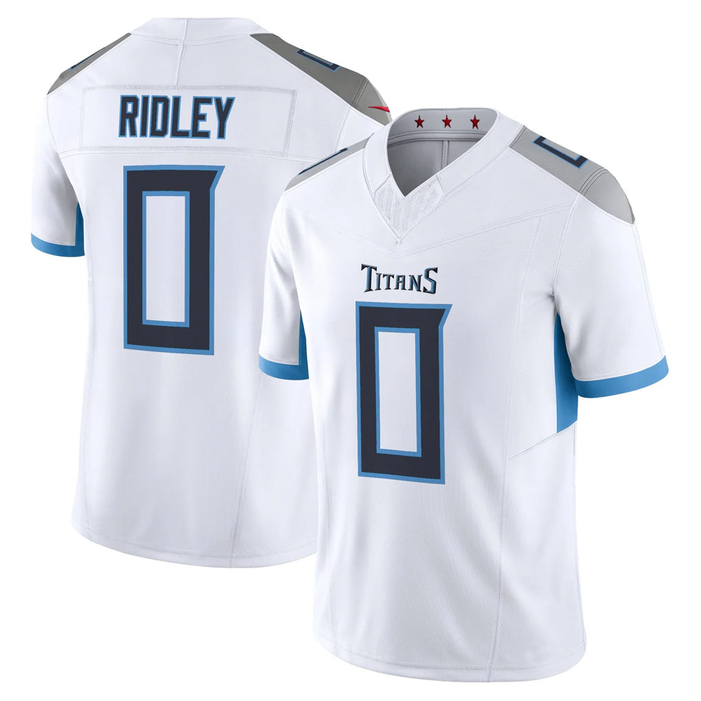T.Titans #0 Calvin Ridley Player White 2025 Vapor Limited Home Game Odoa Stitched Jerseys