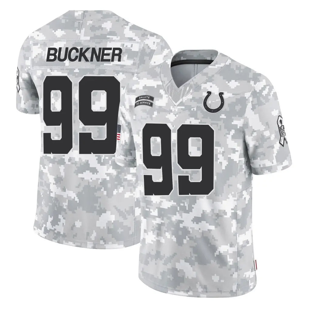 IN.Colts #99 DeForest Buckner Player Arctic Camo Salute To Service Limited Game Odoa Stitched Jerseys
