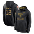 J.Jaguars #12 Travis Hunter Player Black Salute to Service Hoodies Limited Game Odoa Stitched Jerseys