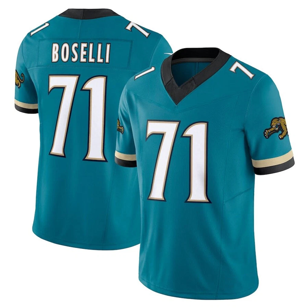 J.Jaguars #71 Tony Boselli Player Teal Prowler Throwback Vapor F.U.S.E. Limited Home Game Odoa Stitched Jerseys