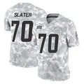 LA.Chargers #70 Rashawn Slater Player Arctic Camo Salute To Service Limited Game Odoa Stitched Jerseys