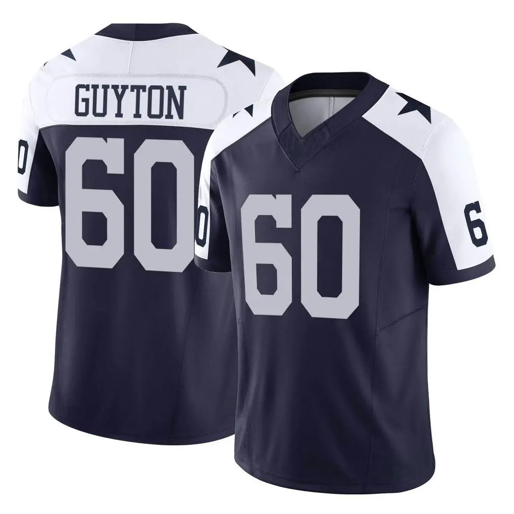 D.Cowboys #60 Tyler Guyton Player Navy-White Limited Alternate Vapor F.U.S.E. Home Game Odoa Stitched Jerseys