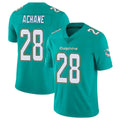 M.Dolphins #28 De'Von Achane Player Aqua Limited Vapor Untouchable Home Game Odoa Stitched Jerseys