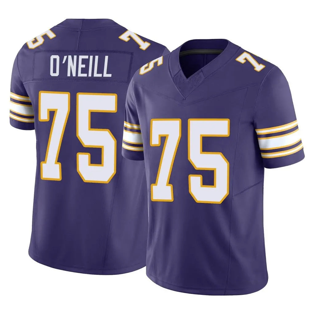 M.Vikings #75 Brian O'Neill Player Purple Limited Classic Vapor F.U.S.E. Home Game Odoa Stitched Jerseys