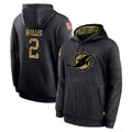 M.Dolphins #2 Malik Willis Player Black Salute to Service Hoodies Limited Game Odoa Stitched Jerseys