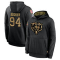 C.Bears #94 Austin Booker Player Black Salute to Service Pullover Hoodies Limited Odoa Stitched Jerseys