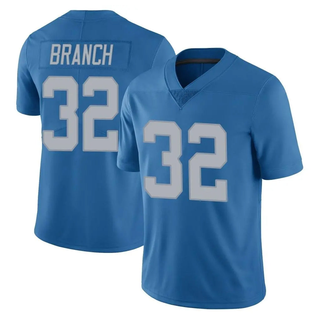 D.Lions #32 Brian Branch Player Blue Limited Throwback Vapor Untouchable Odoa Stitched Jerseys