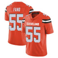 C.Browns #55 Spencer Fano Player Orange Alternate Vapor Untouchable Limited Home Game Odoa Stitched Jerseys