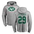 NY.Jets #29 Minkah Fitzpatrick Player Gray LOGO Pullover Hoodies Limited Game Odoa Stitched Jerseys