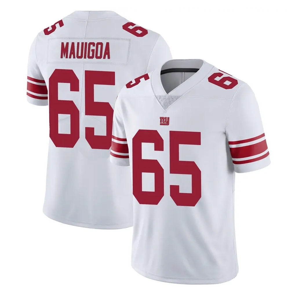 NY.Giants #65 Francis Mauigoa Player White Limited Vapor Untouchable Home Game Odoa Stitched Jerseys