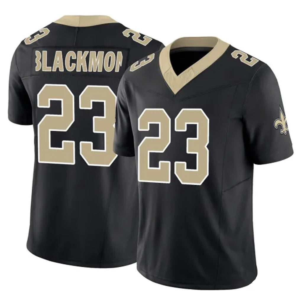 NO.Saints #23 Julian Blackmon Player Black Limited Vapor F.U.S.E. Home Game Odoa Stitched Jerseys