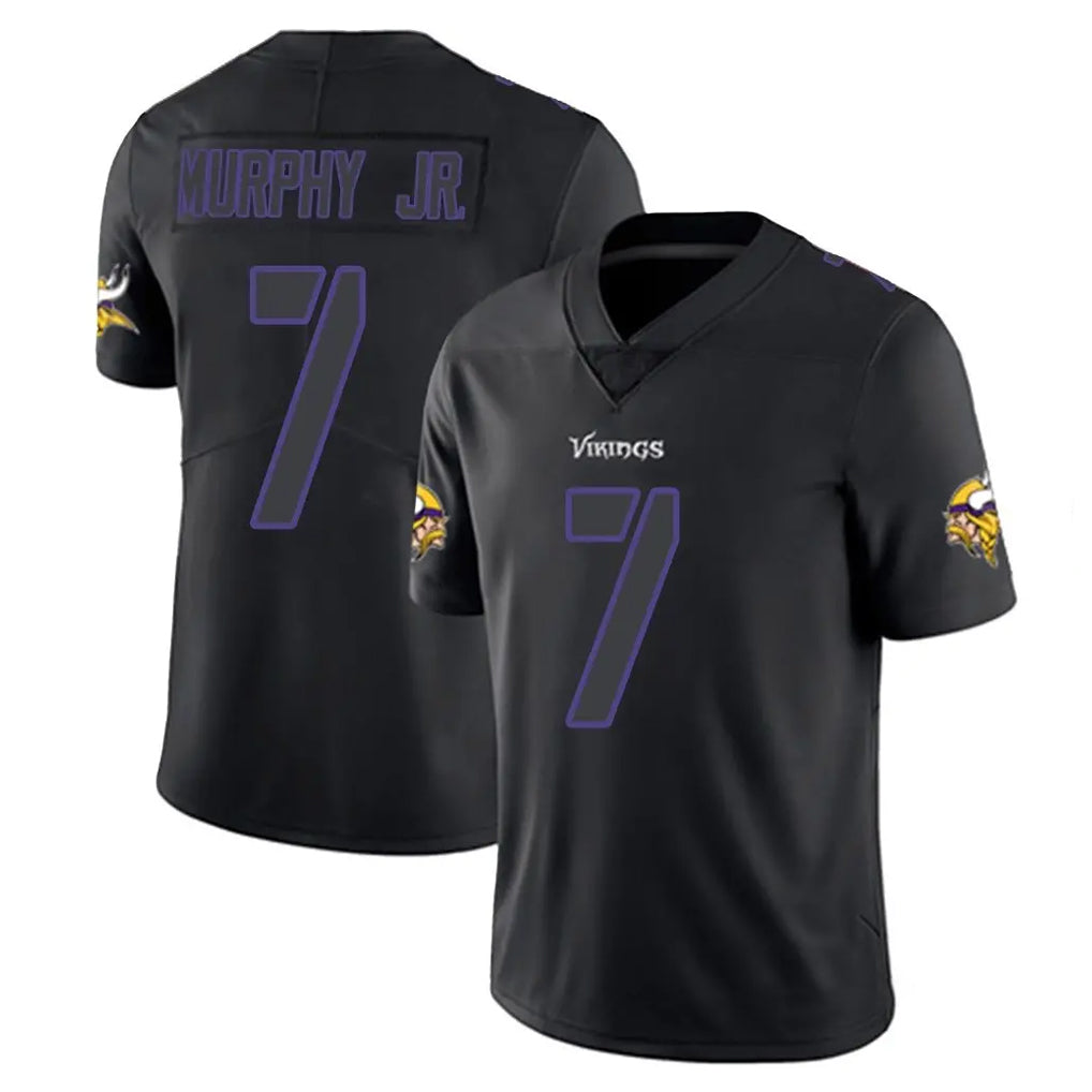 M.Vikings #7 Byron Murphy Jr. Player Black Impact LImited Home Game Odoa Stitched Jerseys