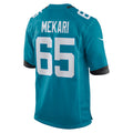 Odoa J.Jaguars #65 Patrick Mekari Teal Team Game Jersey