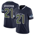 S.Seahawks #21 Devon Witherspoon Player Navy Rivalries Vapor Limited Home Game Odoa Stitched Jerseys
