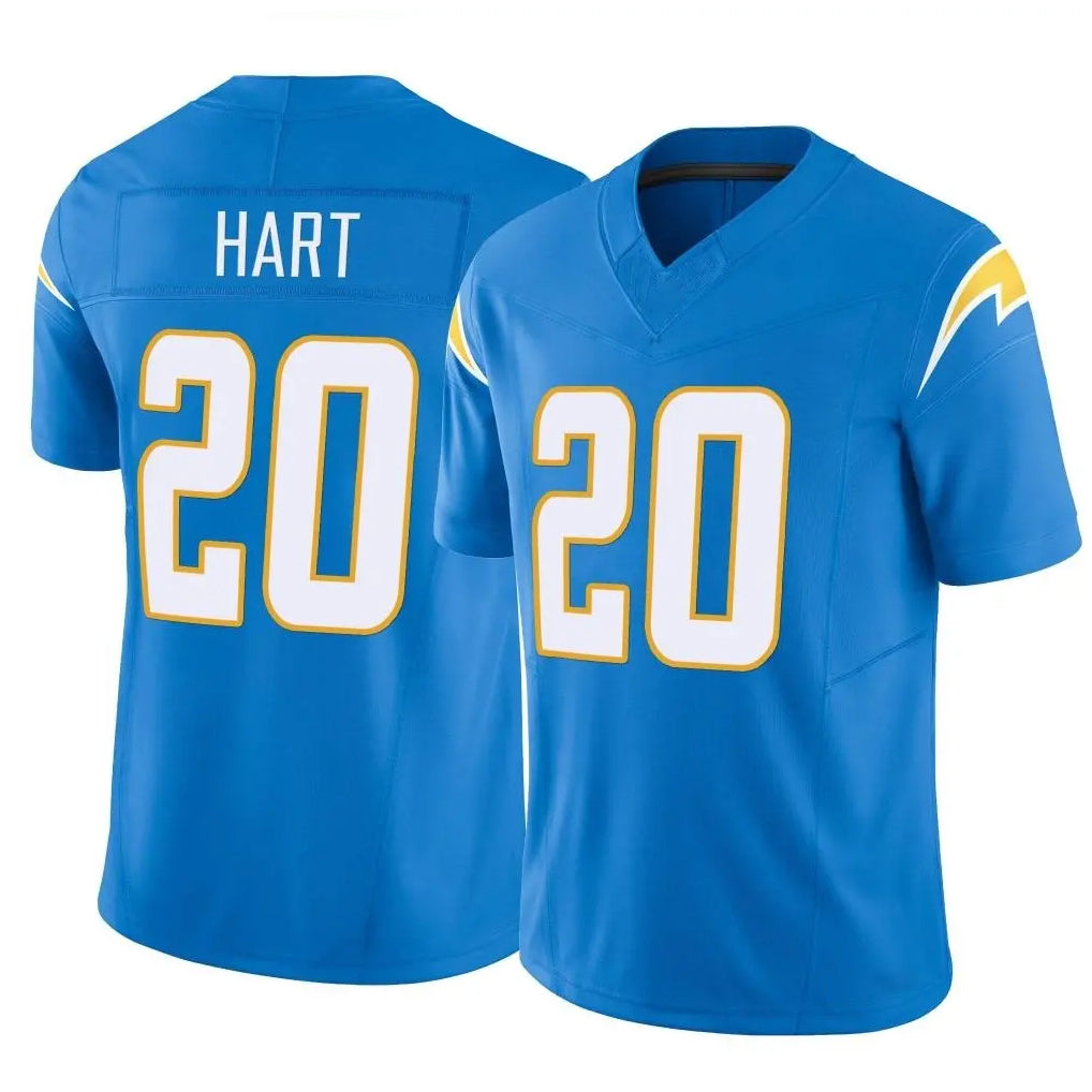 LA.Chargers #20 Cam Hart Player Blue Limited Vapor F.U.S.E. Home Game Odoa Stitched Jerseys